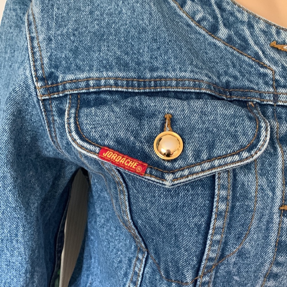 Vtg 80s Jordache denim jean jacket M - Picture 2 of 13